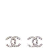 Chanel CC Stud Earrings Front