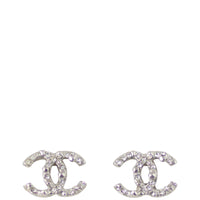 Chanel CC Stud Earrings Front