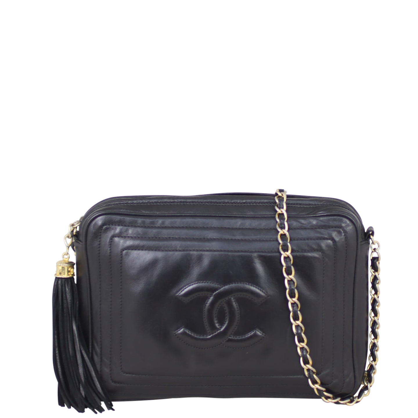 Chanel CC Tassel Camera Bag Front