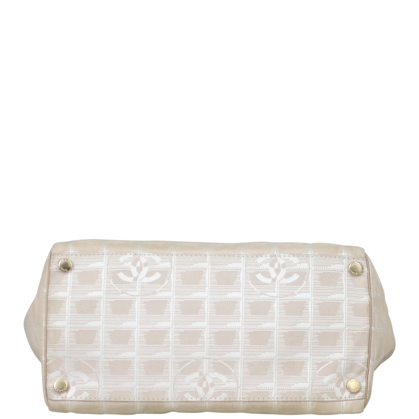 Chanel CC Travel Line Canvas Tote Base