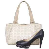 Chanel CC Travel Line Canvas Tote Shoe