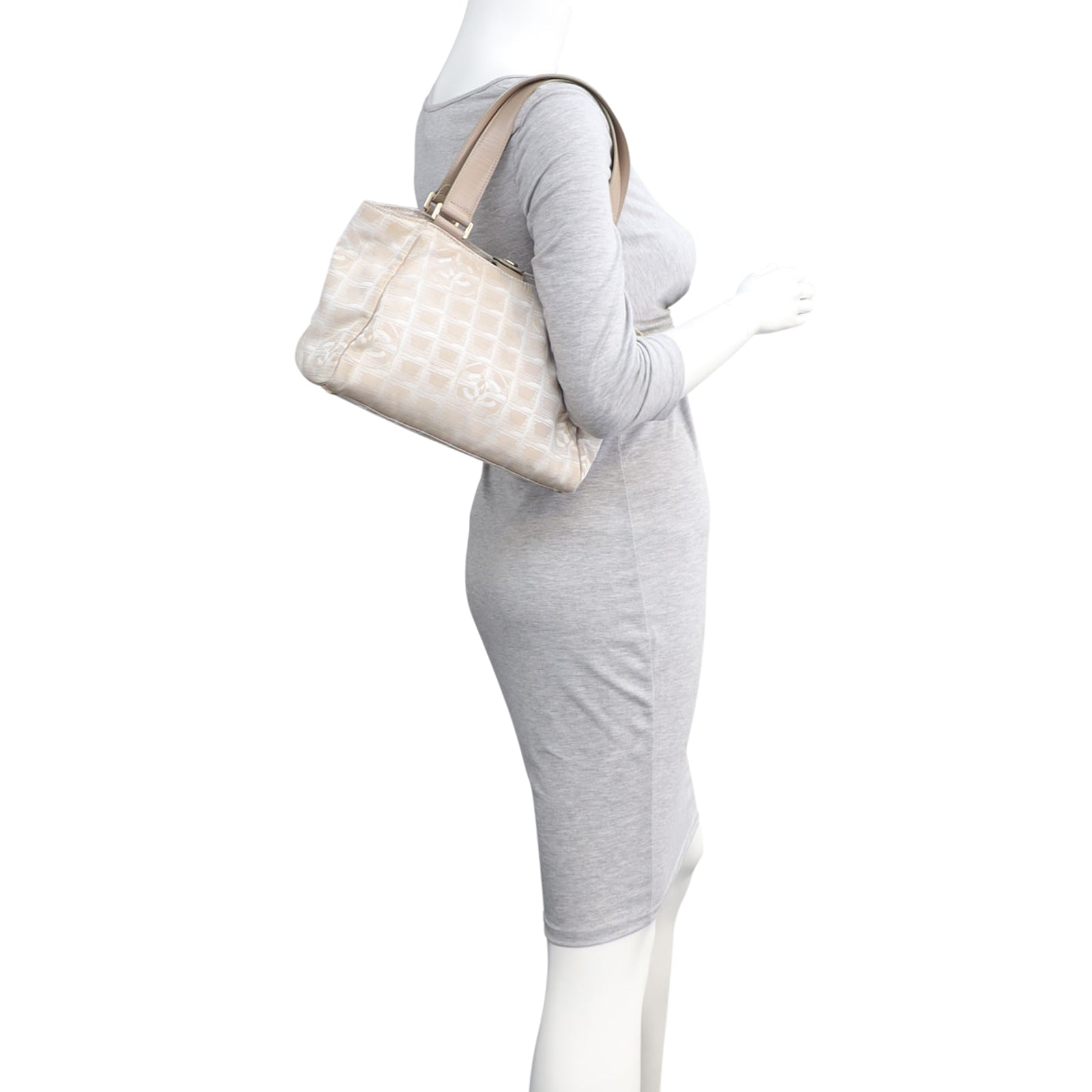 Chanel CC Travel Line Canvas Tote Mannequin