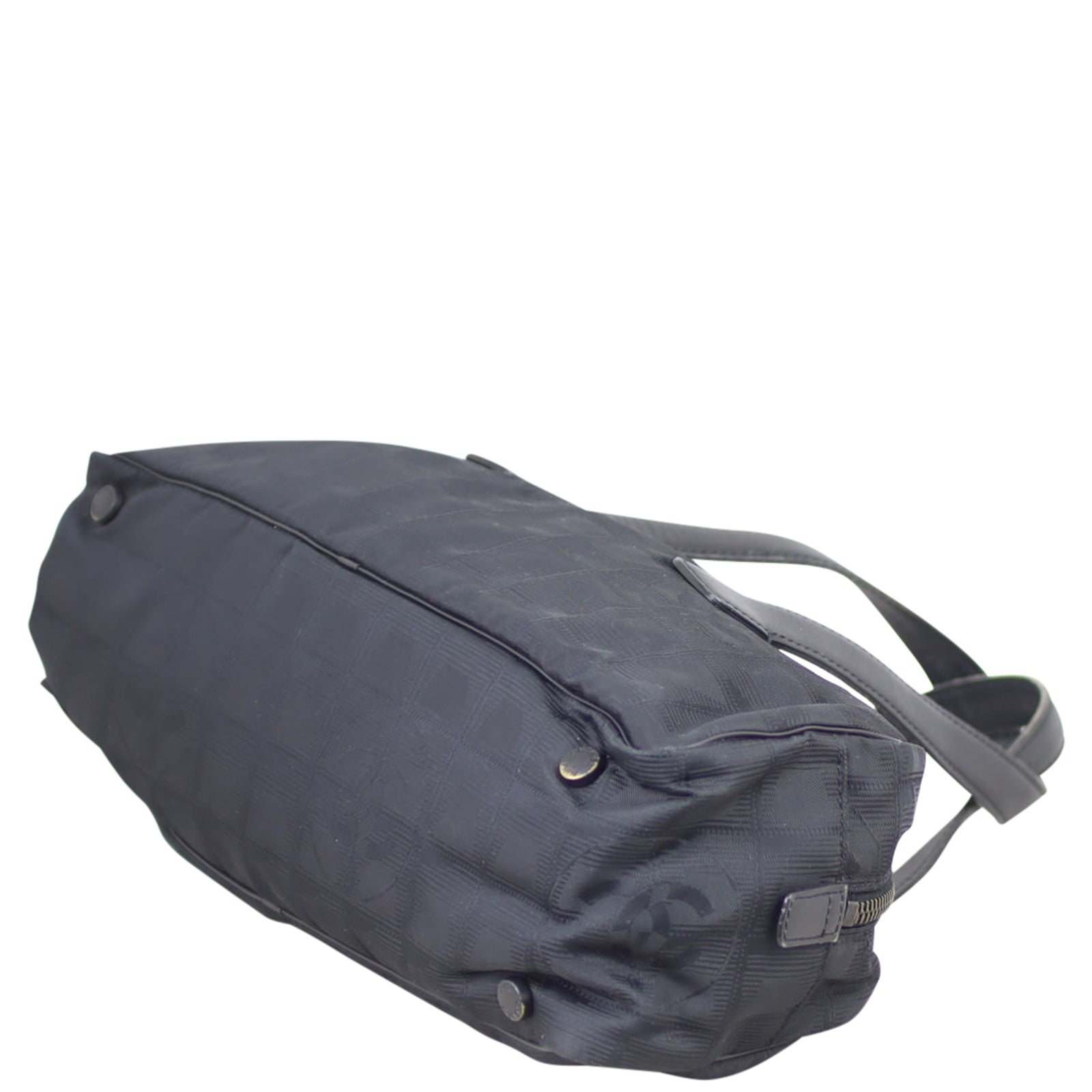 Chanel CC Travel Line Canvas Tote Corner