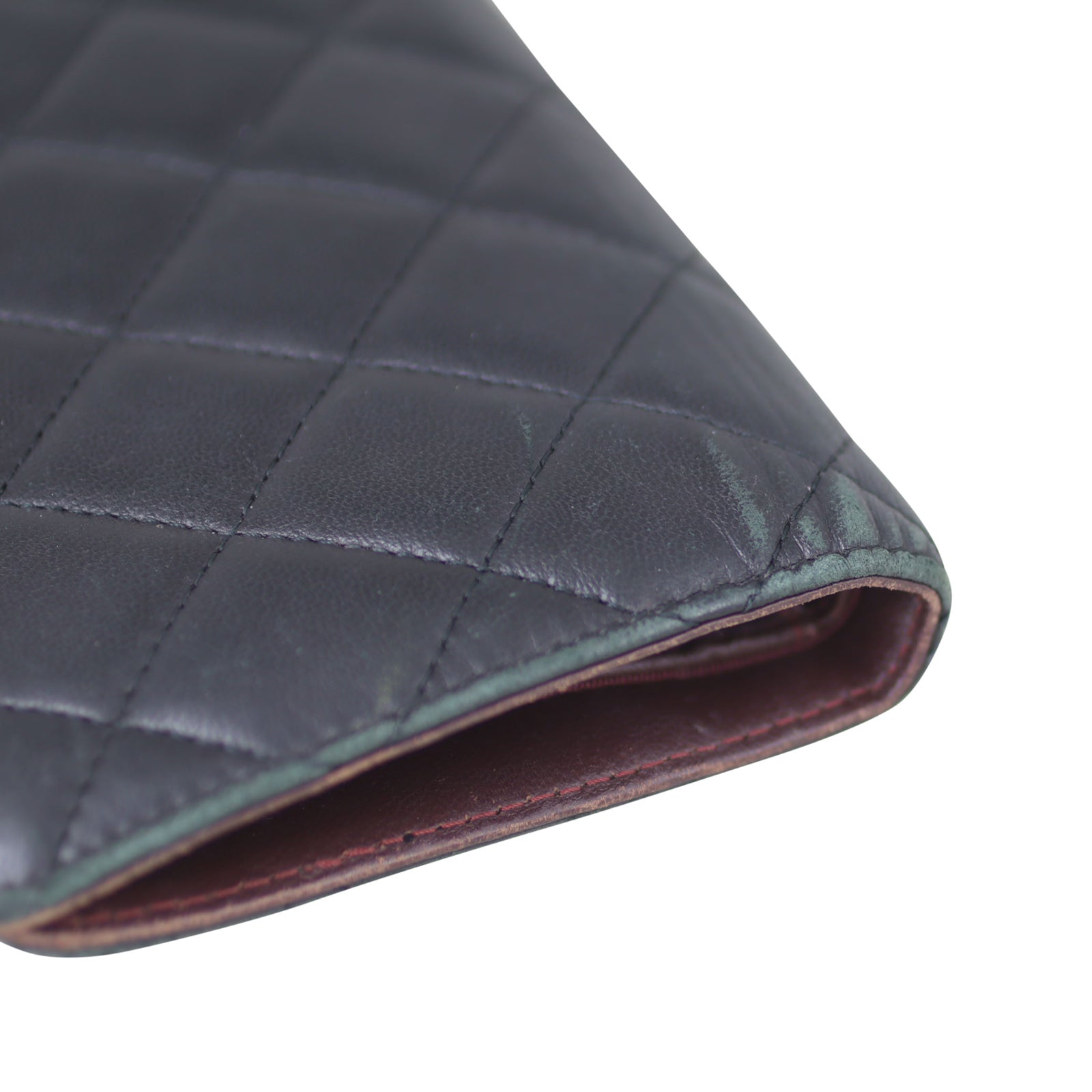 Chanel CC Yen Wallet corner