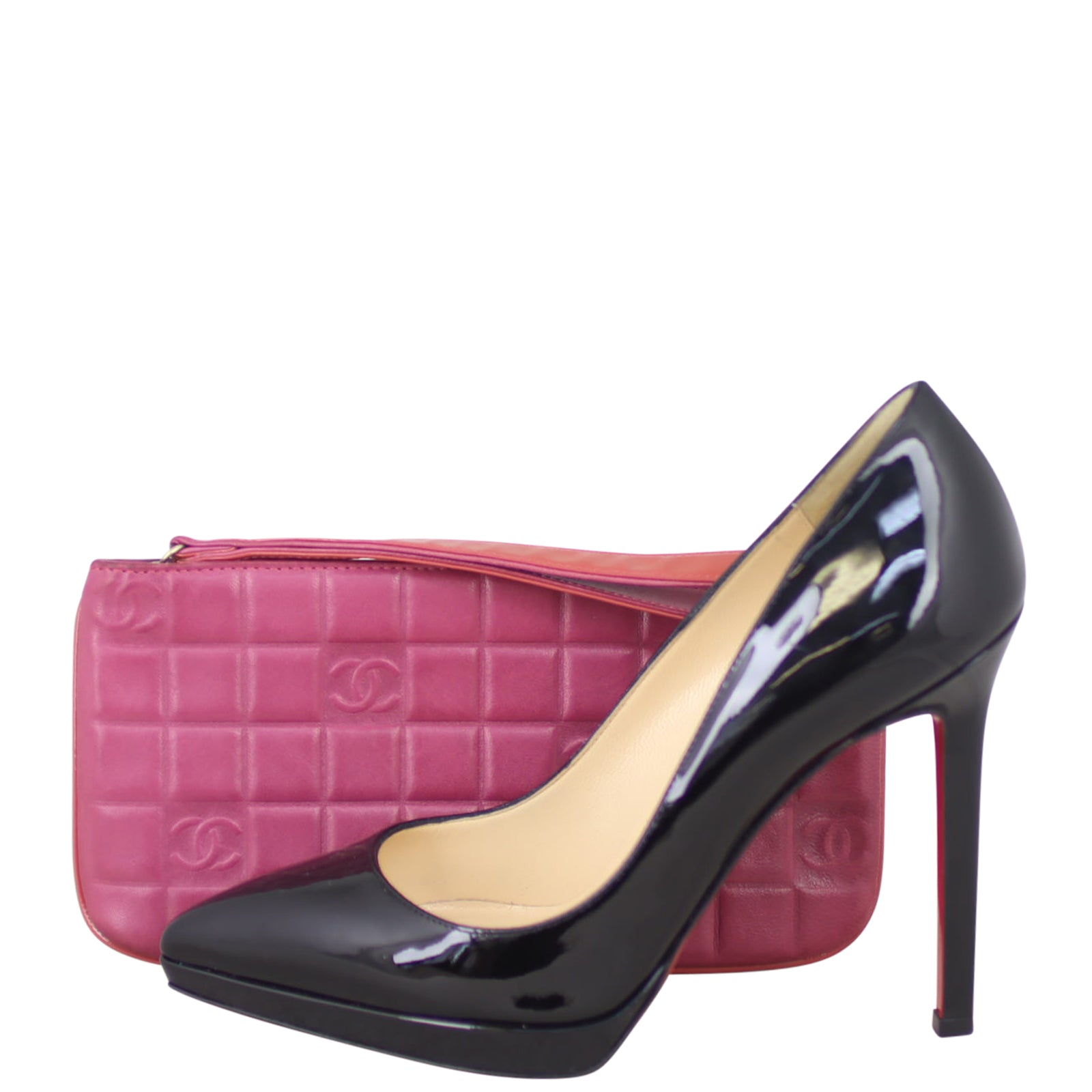 Chanel Chocolate Bar Wristlet Shoe