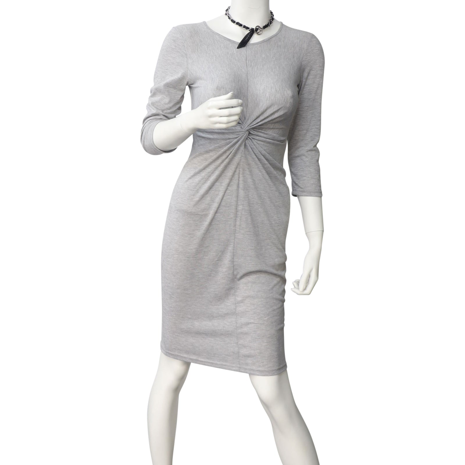 Chanel Ribbon Chain Choker Necklace Mannequin