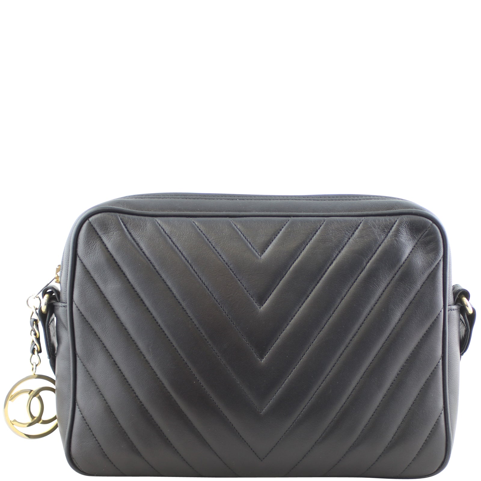 Chanel Chevron Camera Bag Back