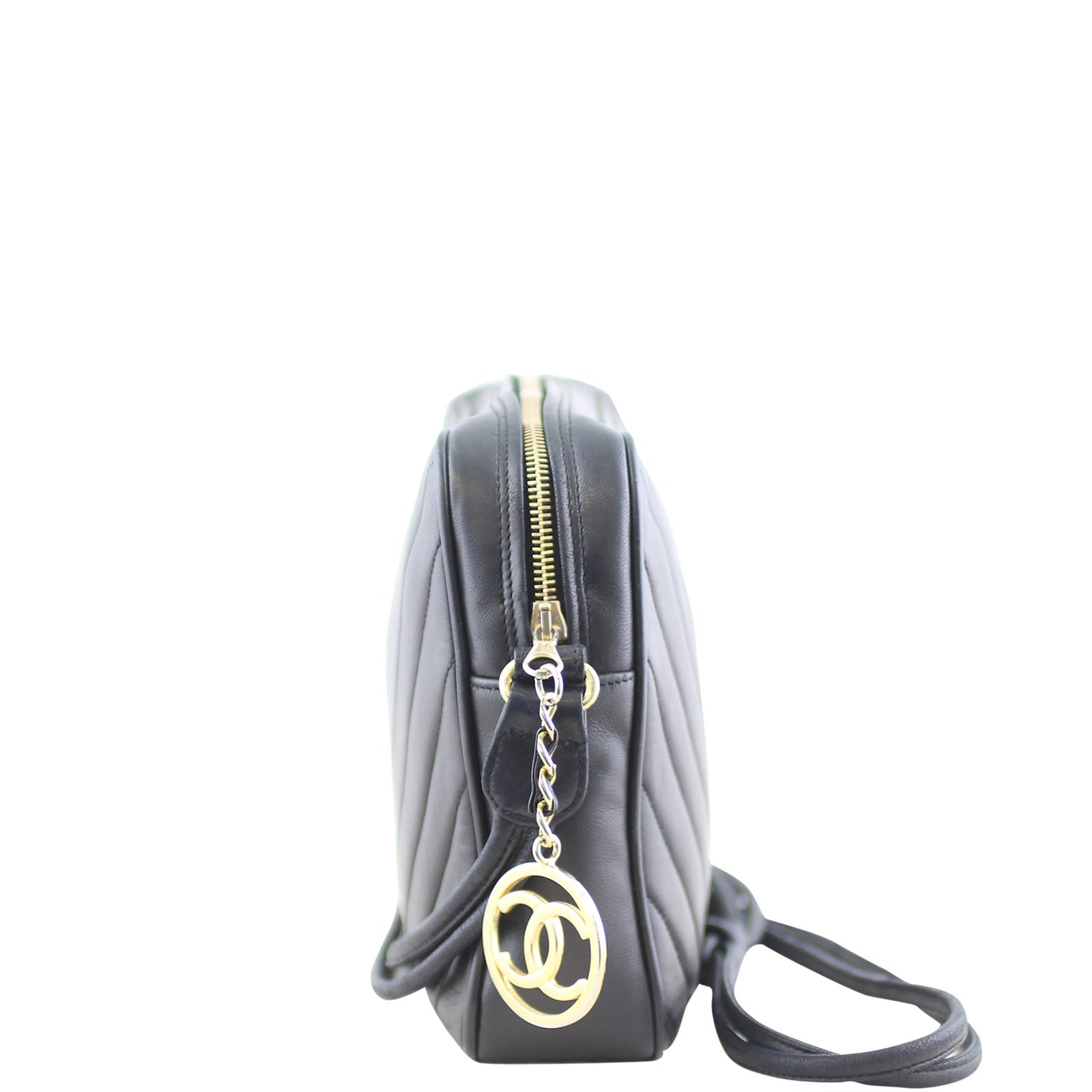 Chanel Chevron Camera Bag Left