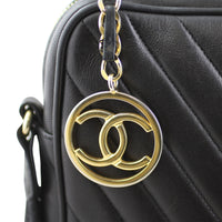Chanel Chevron Camera Bag Logo