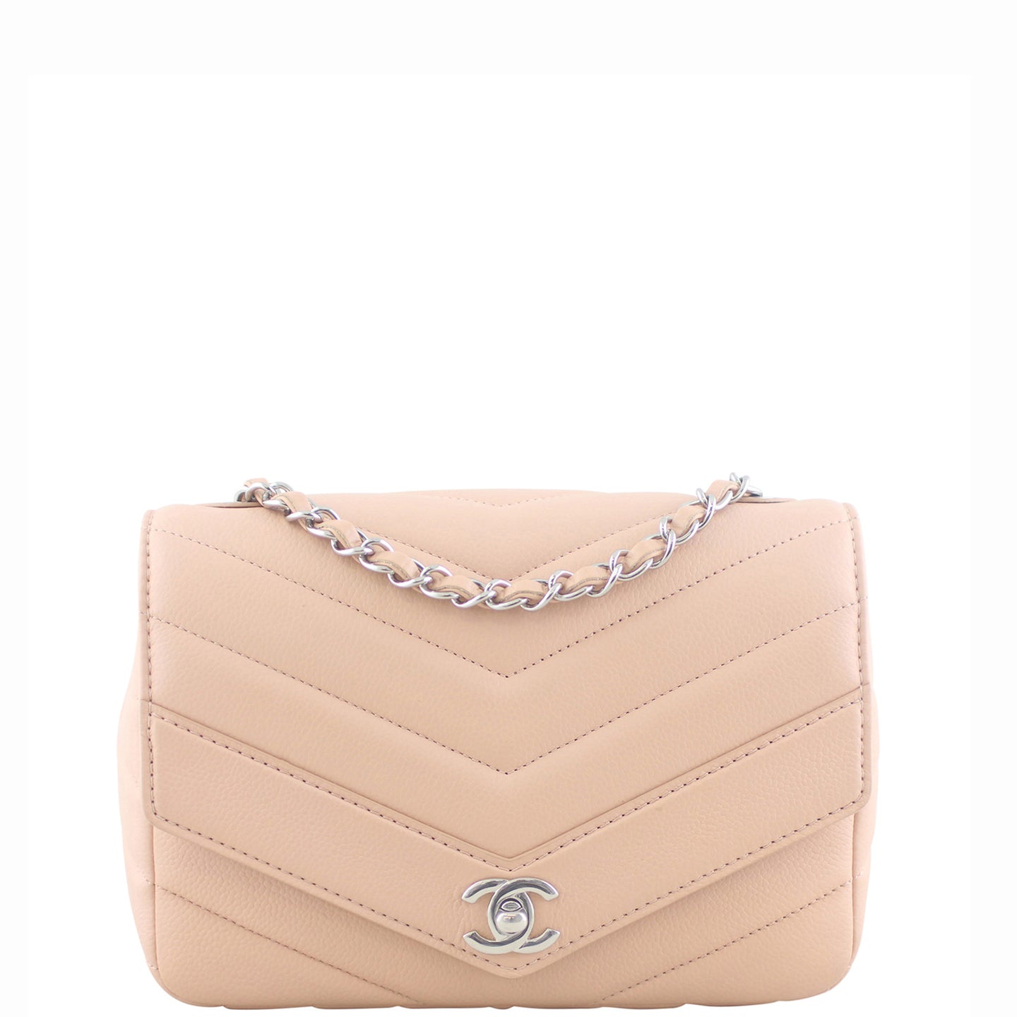 Chanel Chevron Flap Bag front