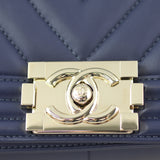 Chanel Boy Chevron Old Medium Lock
