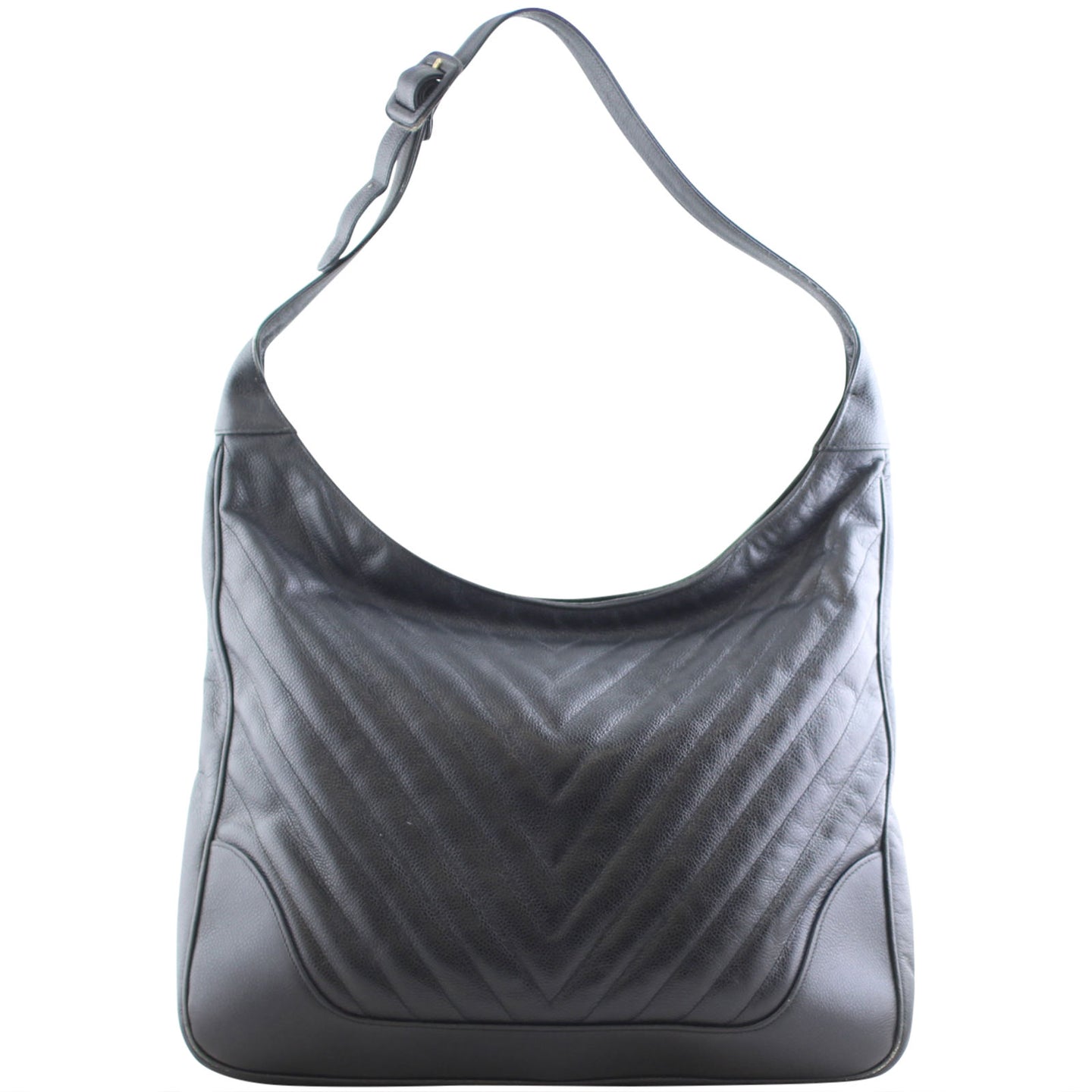 Chanel Chevron Hobo Bag Back