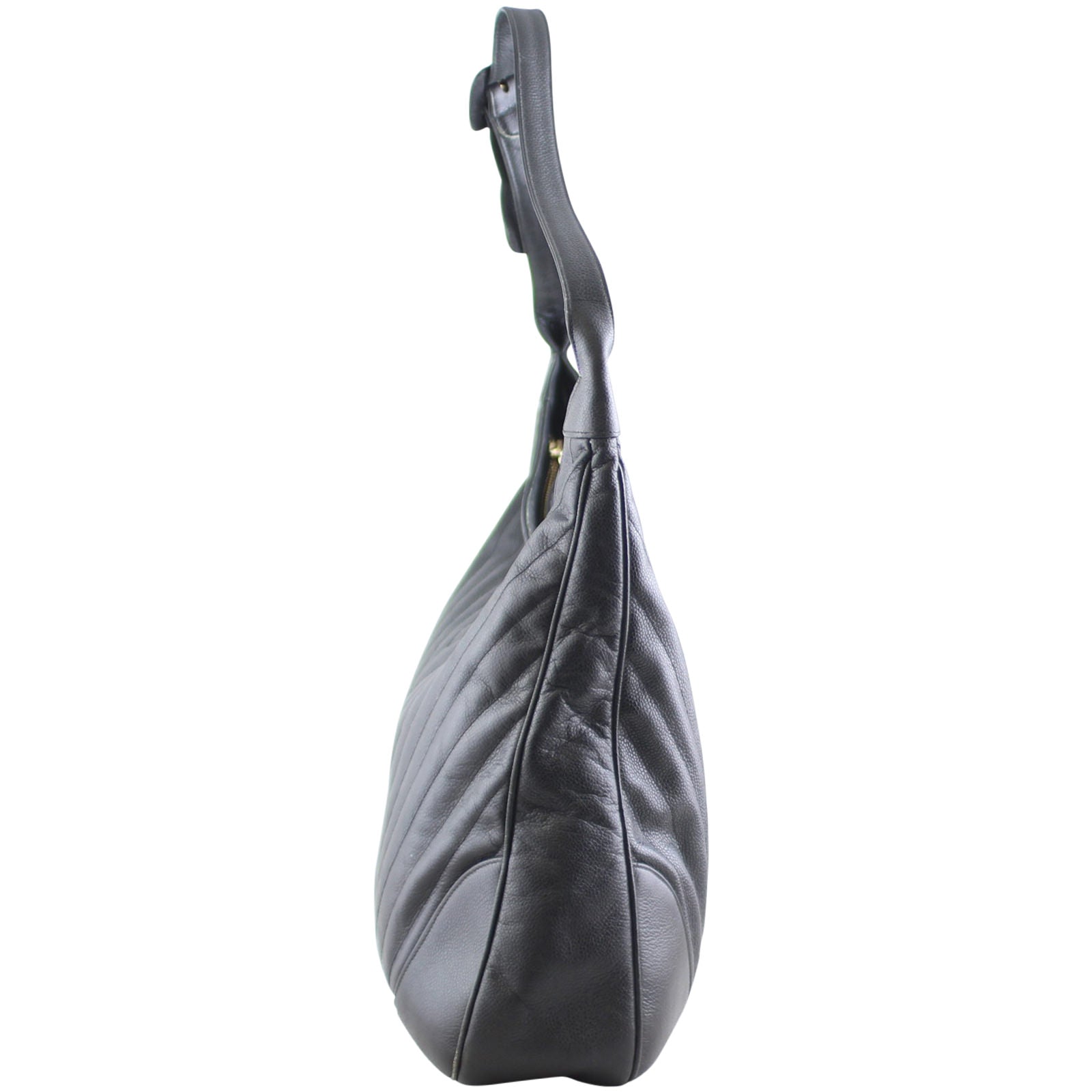 Chanel Chevron Hobo Bag Right