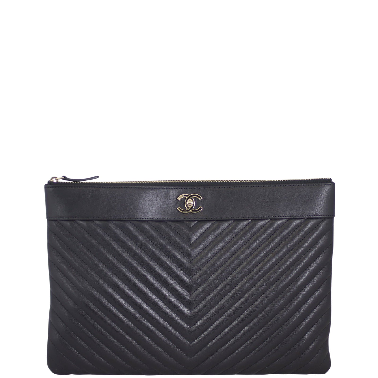 Chanel Chevron O-Case Front