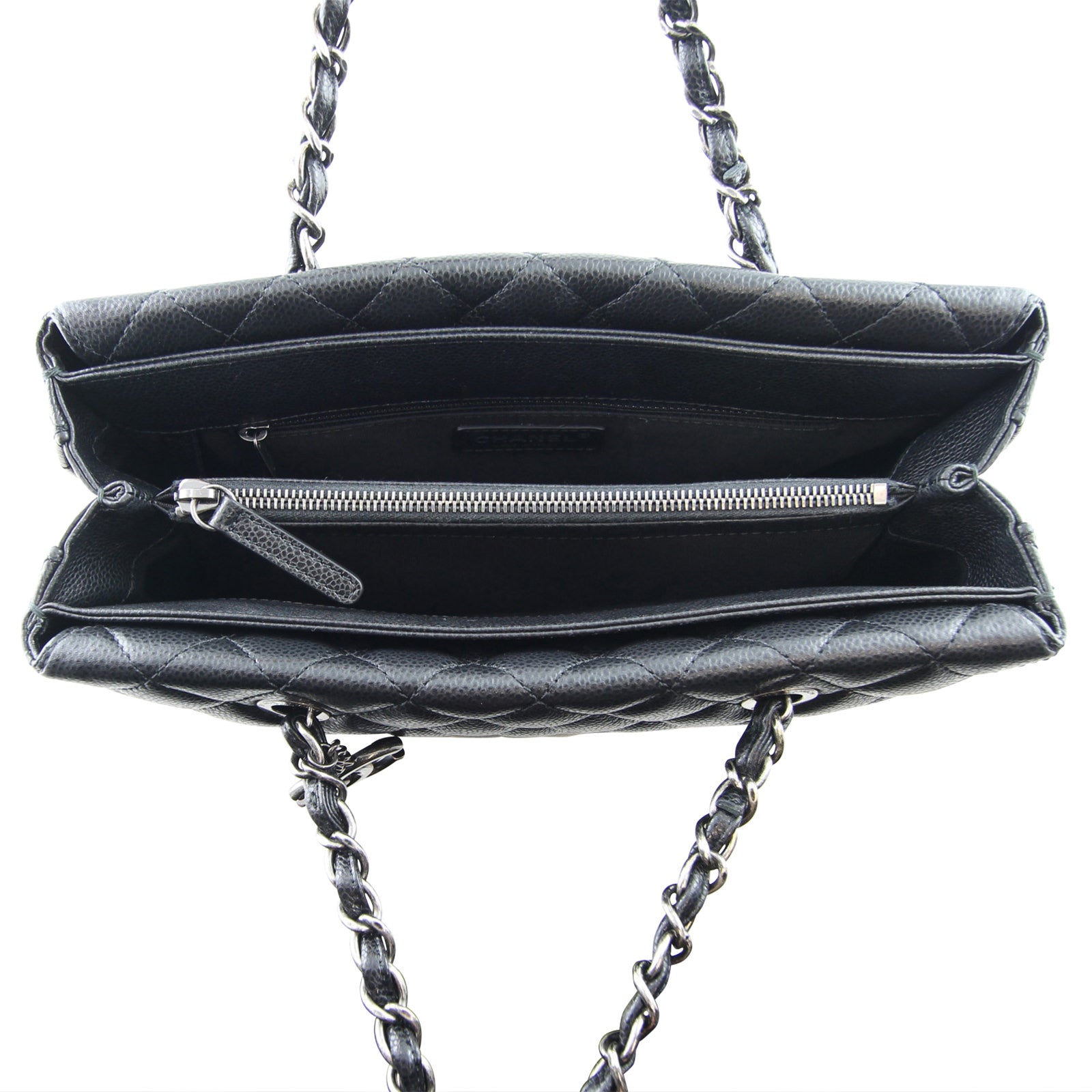 Chanel City Shopping Tote interior