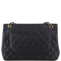 Chanel Classic Double Flap Jumbo Caviar Back