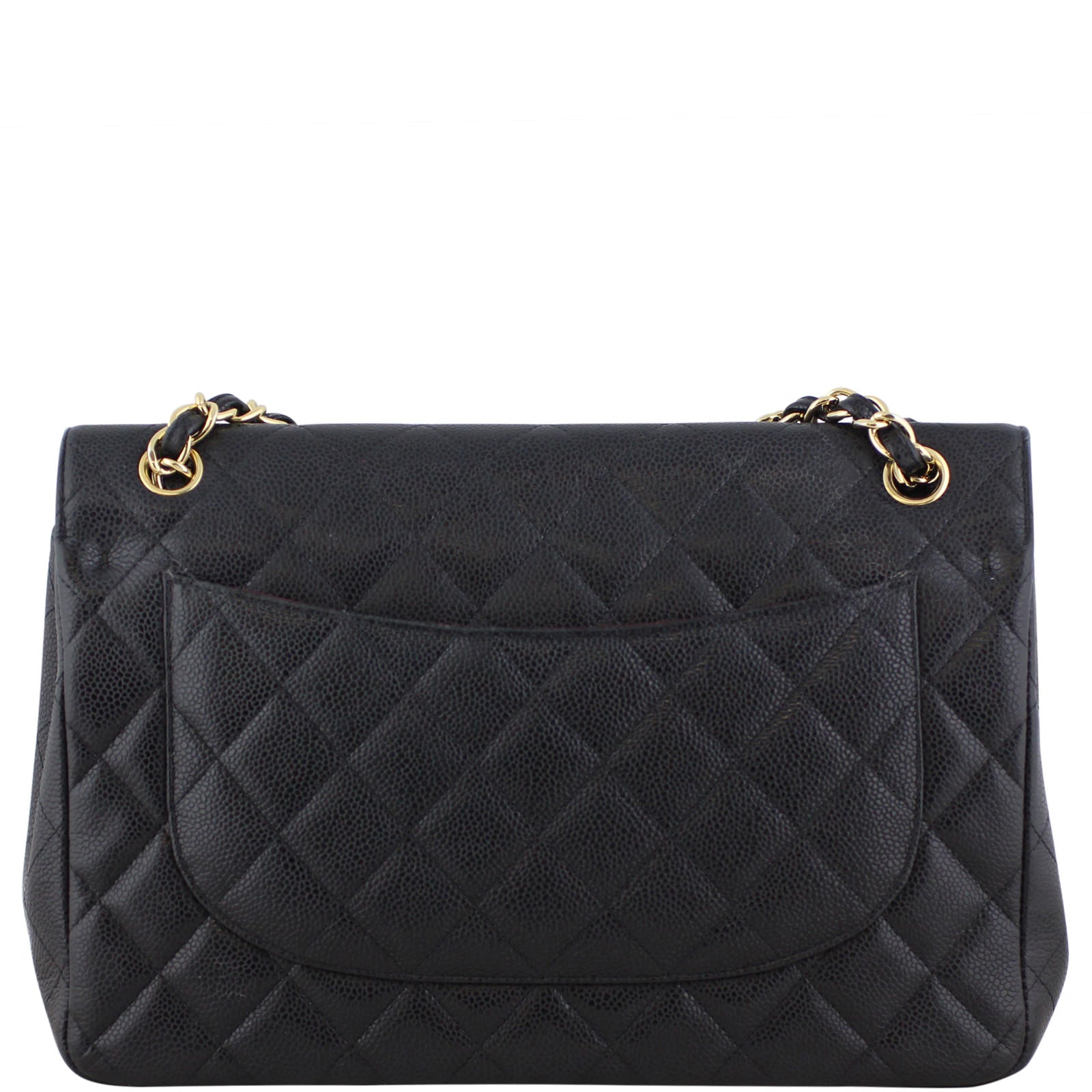 Chanel Classic Double Flap Jumbo Caviar Back