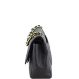 Chanel Classic Double Flap Jumbo Caviar Left