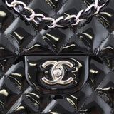 Chanel Classic Double Flap Jumbo Patent Lock