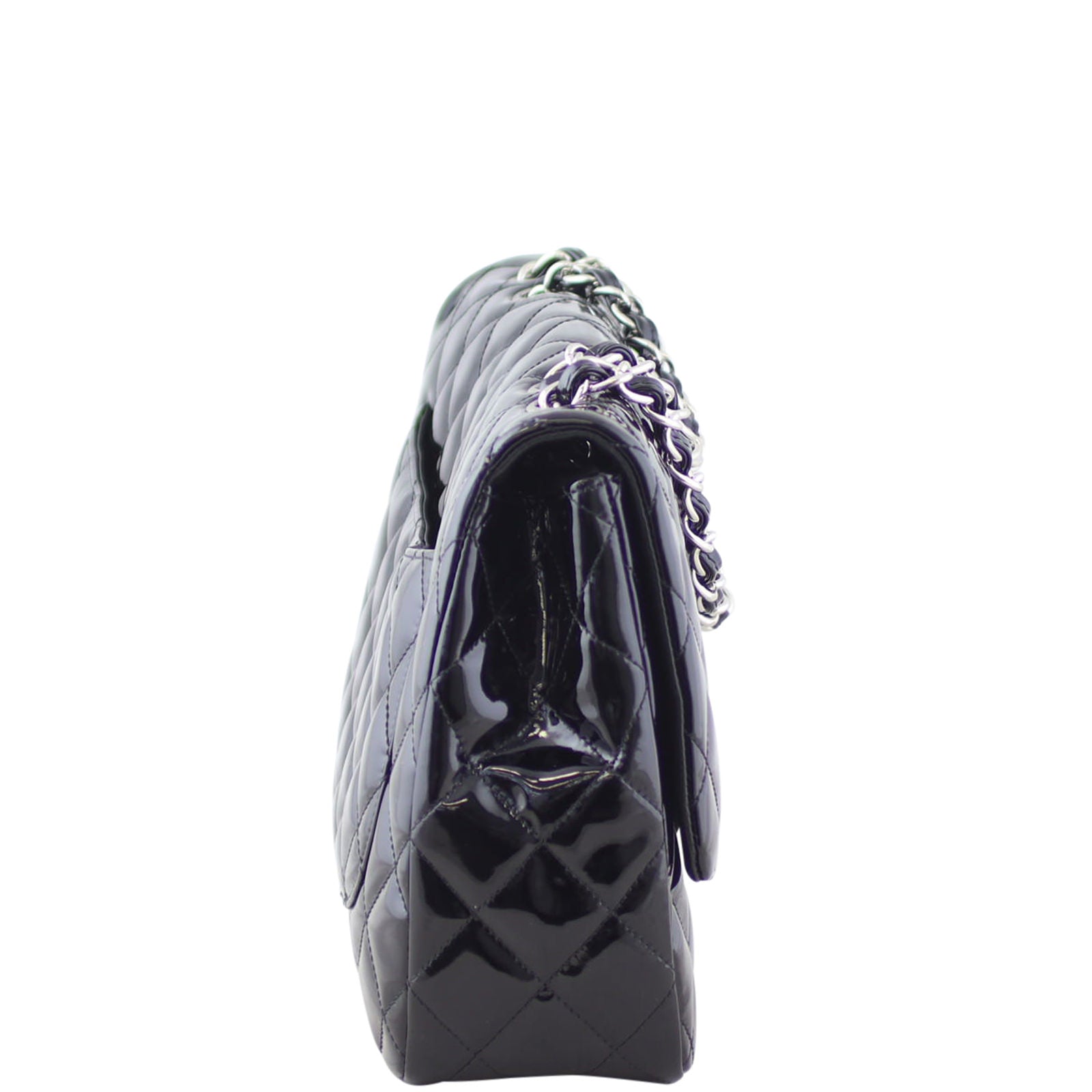 Chanel Classic Double Flap Jumbo Patent Right