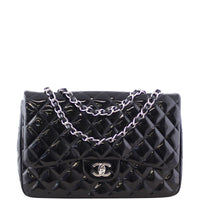 Chanel Classic Double Flap Jumbo Patent Front