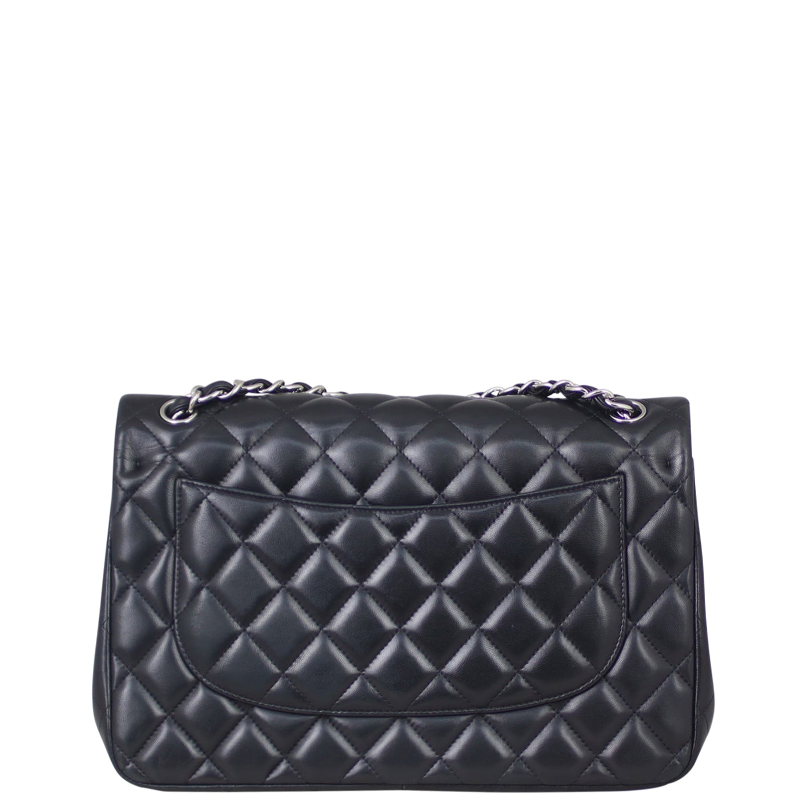 CHANEL フラット 34.5 Chanel Classic Double Flap Jumbo | Black Lambskin 15 Series – Luxe