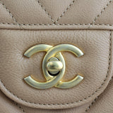 Chanel Classic Double Flap Jumbo Chevron turnlock