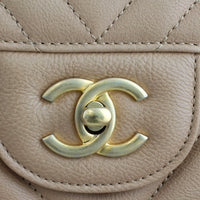 Chanel Classic Double Flap Jumbo Chevron turnlock