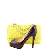 Chanel Classic Double Flap Medium Patent Scale