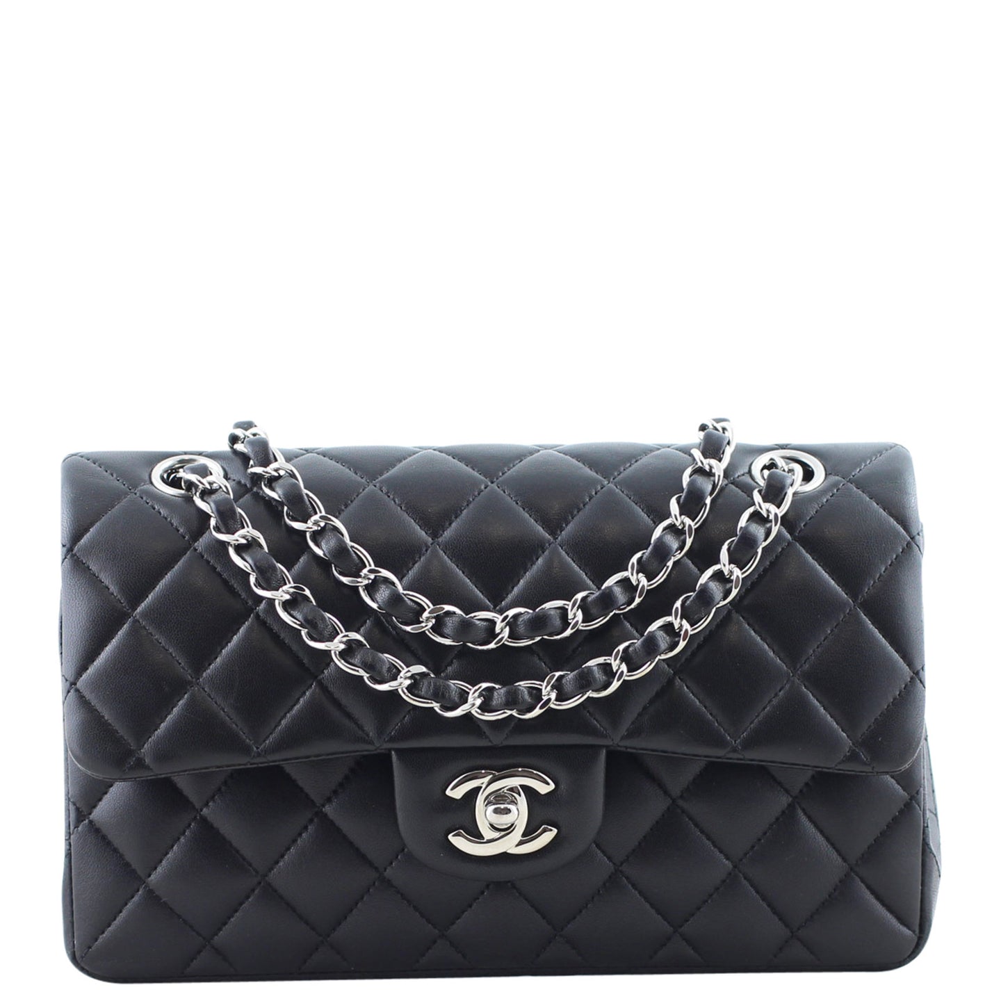 Chanel Classic Double Flap Bag Small front chain