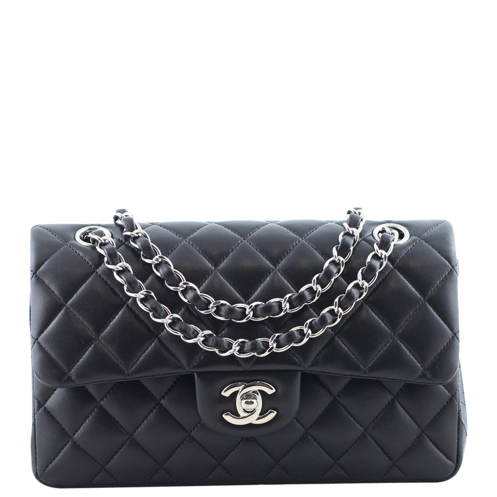 Chanel Classic Double Flap Bag Small front chain