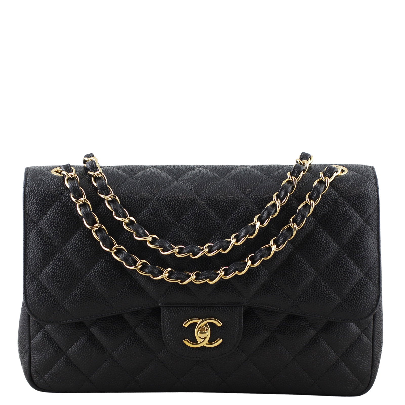 Chanel Classic Double Flap Jumbo front chain