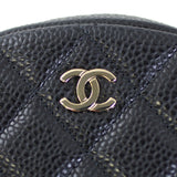 Chanel Classic Round Zipped Coin Purse Logo