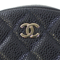 Chanel Classic Round Zipped Coin Purse Logo