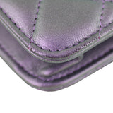 Chanel Classic Wallet On Chain Iridescent Edge