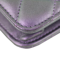 Chanel Classic Wallet On Chain Iridescent Edge
