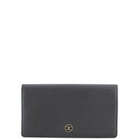 Chanel Coco Button Long Wallet Front