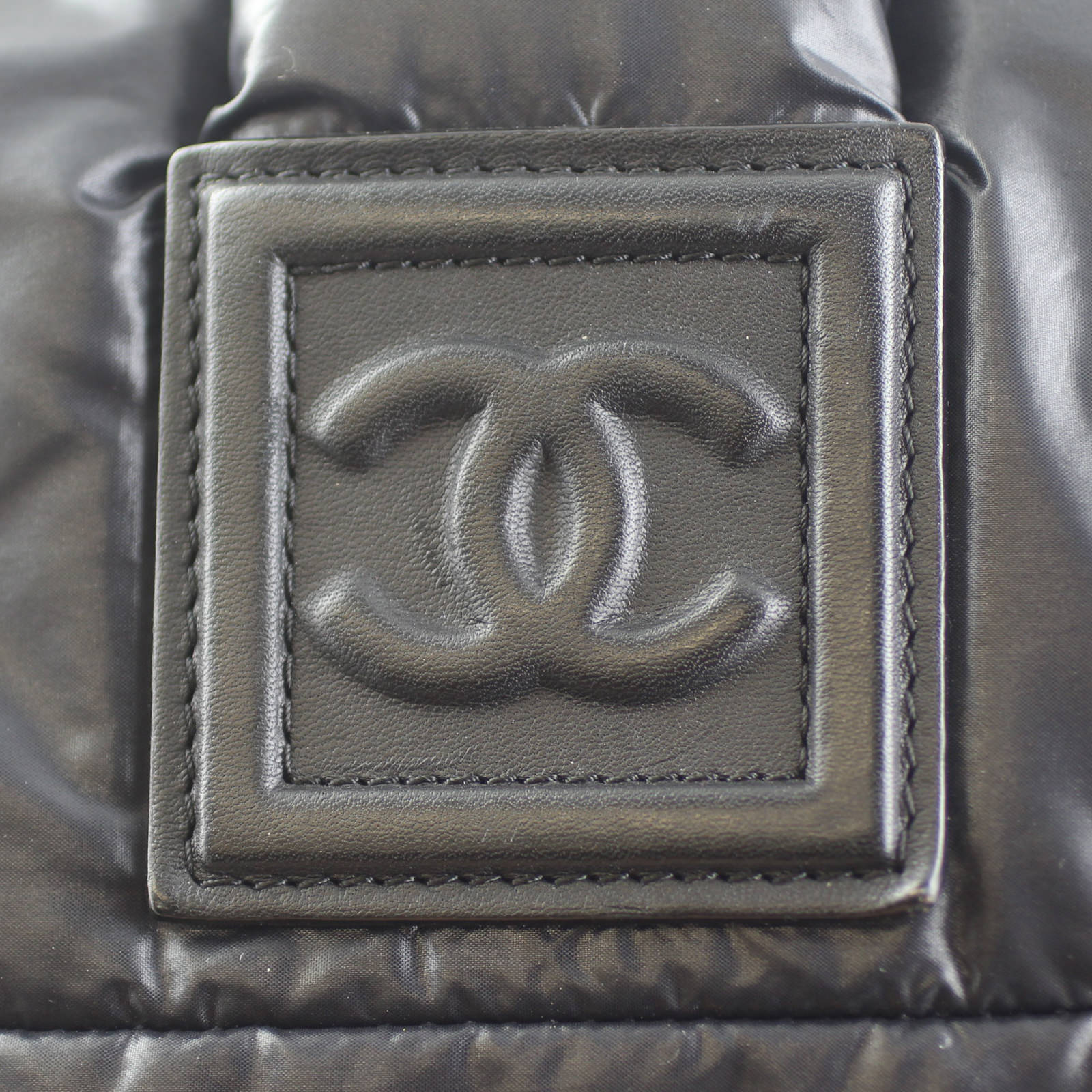 Chanel Quilted Cocoon Tote Logo