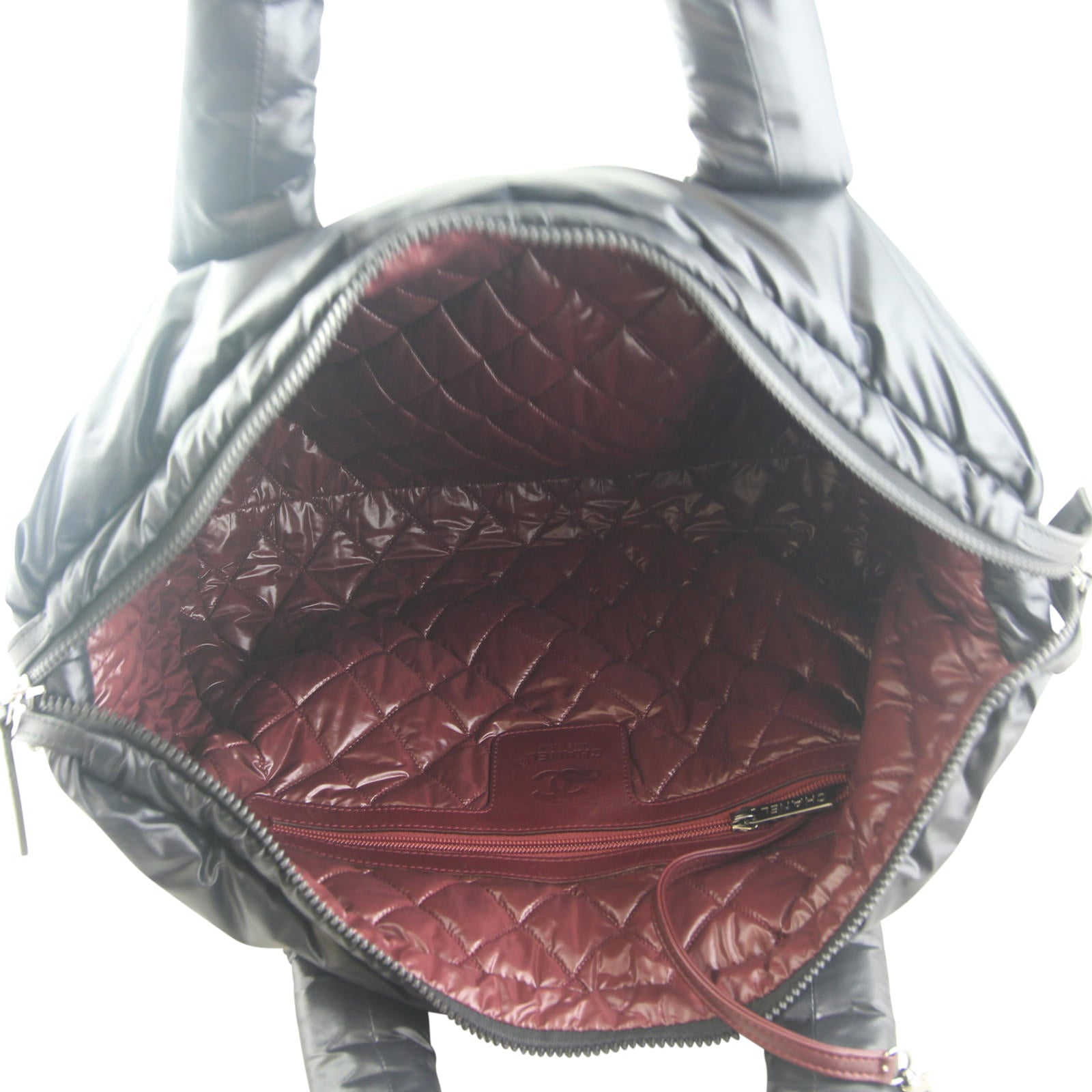Chanel Quilted Cocoon Tote Interior