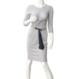 Chanel Coin Charm Tie Belt (black/navy) Mannequin