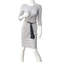 Chanel Coin Charm Tie Belt (black/navy) Mannequin