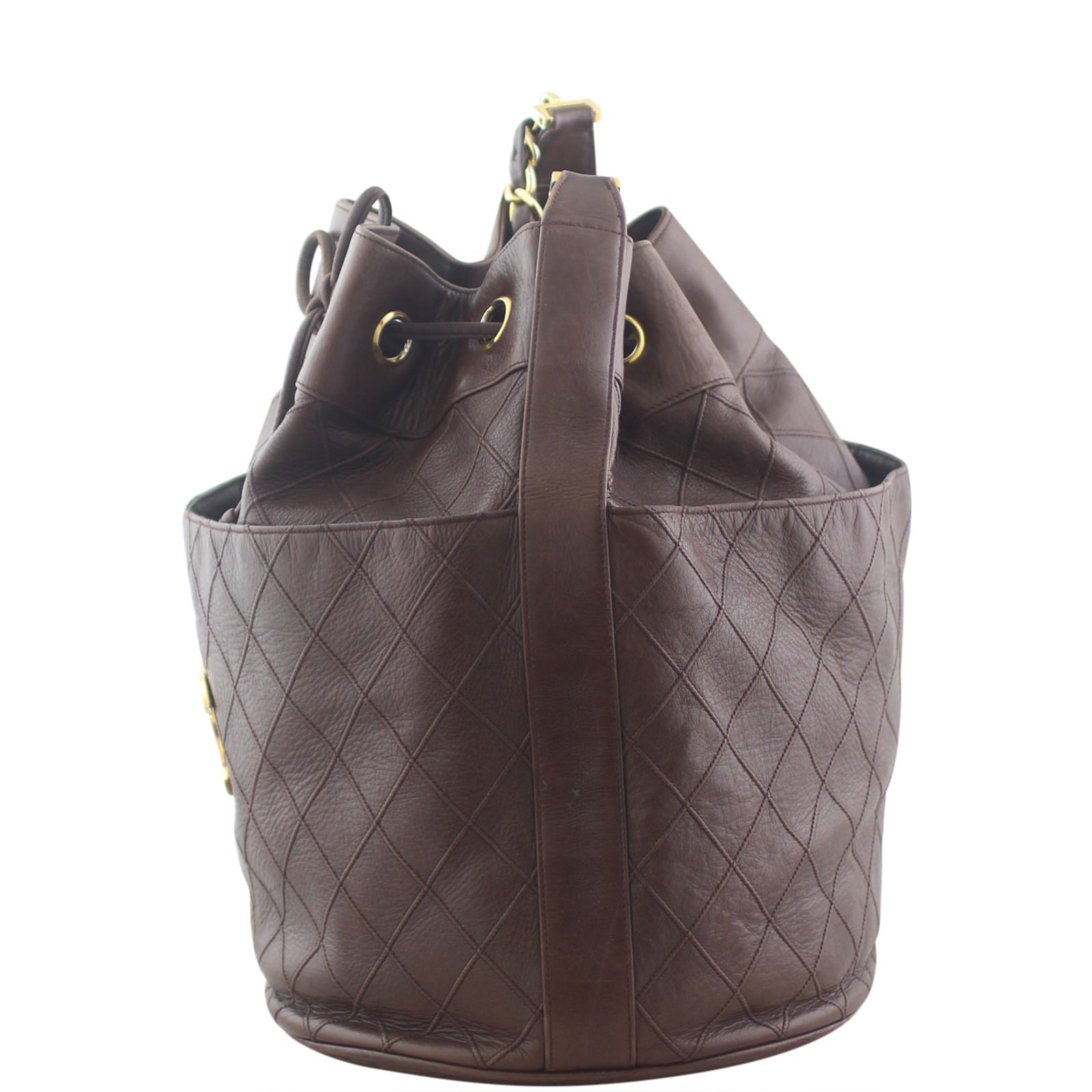 Chanel Cosmos Bucket Bag Left