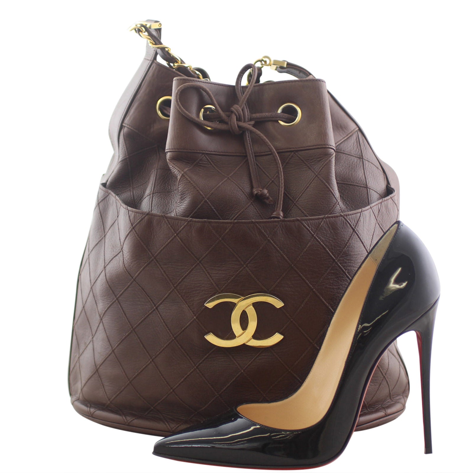 Chanel Cosmos Bucket Bag Scale