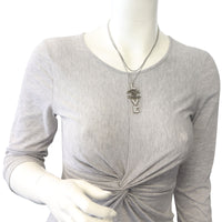 Chanel Crystal Love CC Pendant Necklace Mannequin