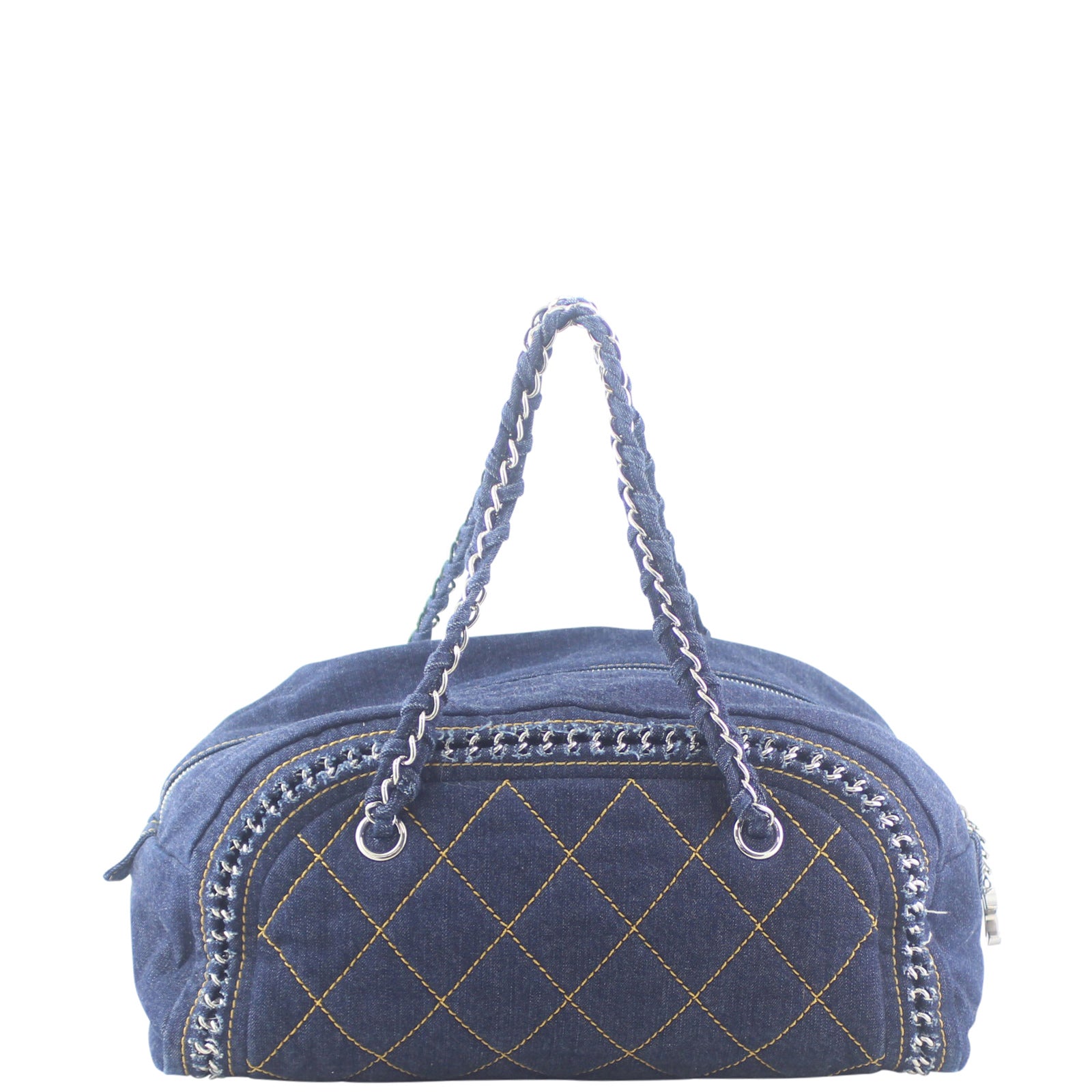 Chanel Denim Luxe Ligne Bowler Back