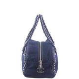 Chanel Denim Luxe Ligne Bowler Right