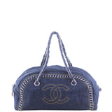 Chanel Denim Luxe Ligne Bowler Front