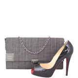 Chanel Denim Square Quilted Flap Bag Scale