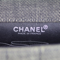 Chanel Denim Square Quilted Flap Bag Stamp