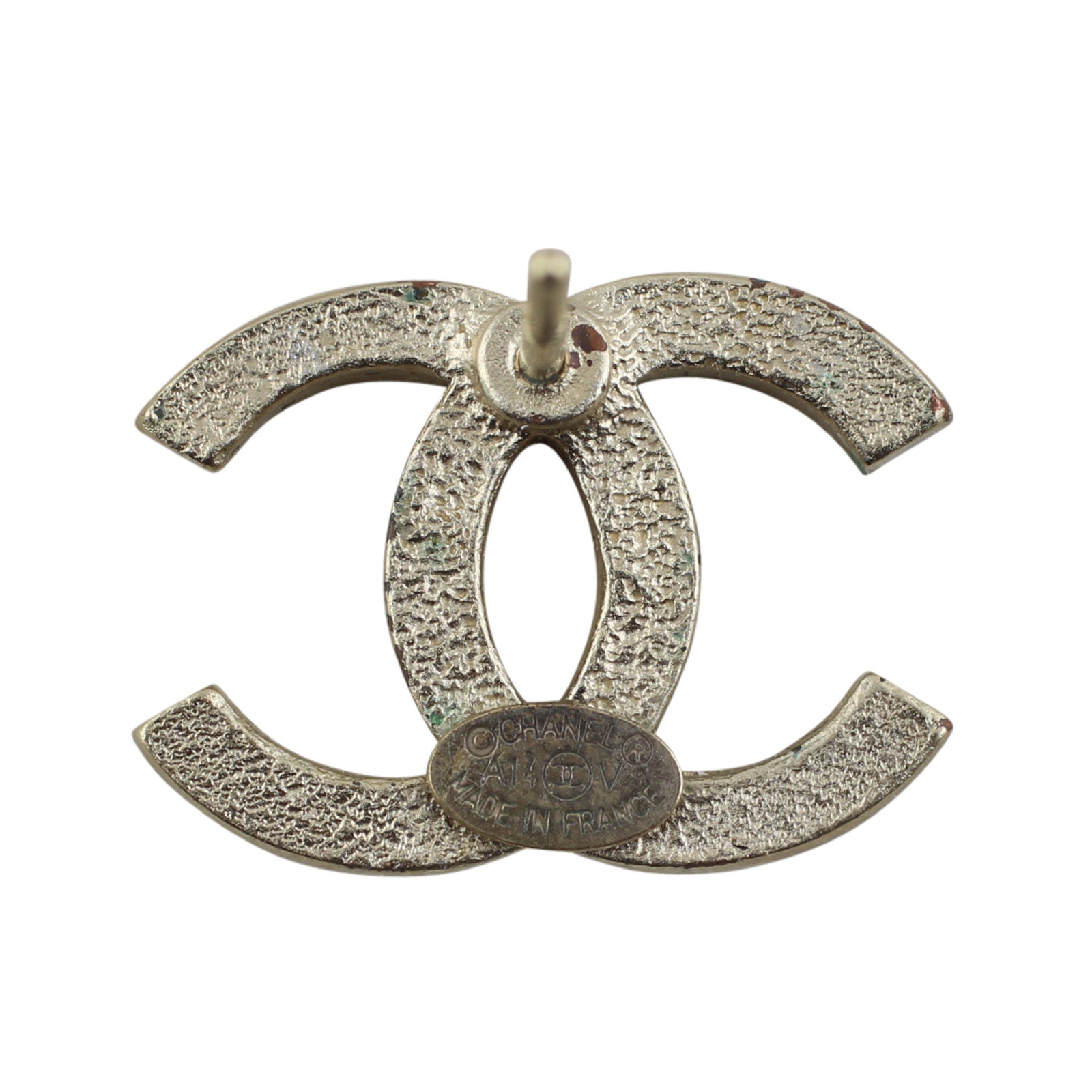 Chanel Crystal CC Stud Earrings Details